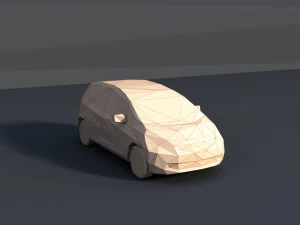 8 paket mobil lowpoly Model 3D