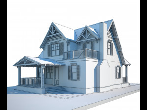 neoarch cottage sb 001 3D मॉडल