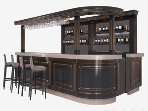 bar counter 3D Model