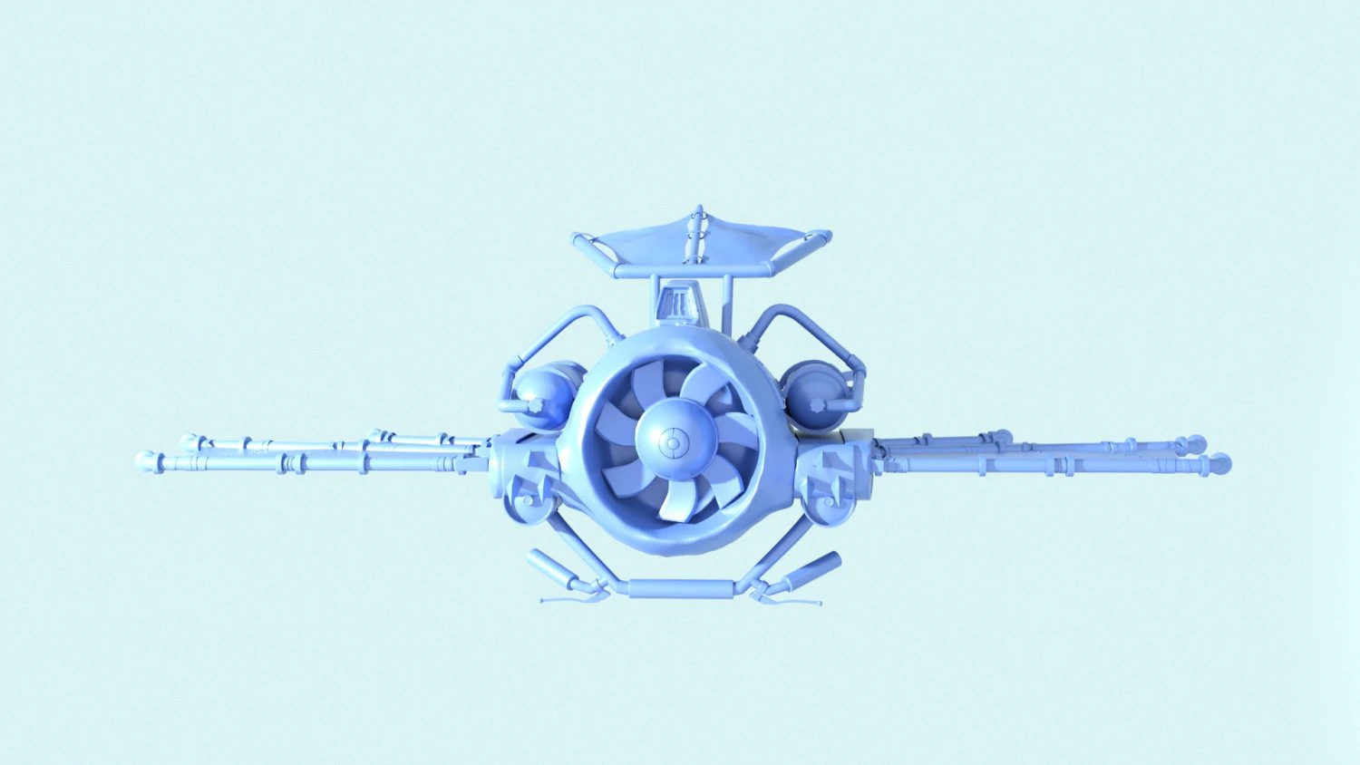 реактивний планер 3D Модель .c4d .max .obj .3ds .fbx .stl .blend 