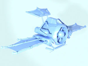 реактивний планер 3D Модель