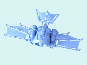 реактивний планер 3D Модель