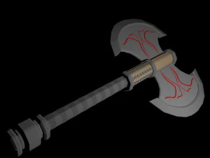 low poly axe 3D Model