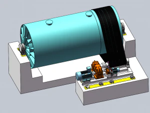 mulino a palle umide Modello 3D