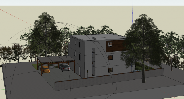 modern single family villa 3Dモデル .c4d .max .obj .3ds .fbx .stl .blend 