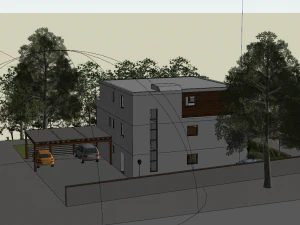 modern tek aile villası 3D Model