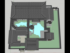 modern single family villa Modelo 3D