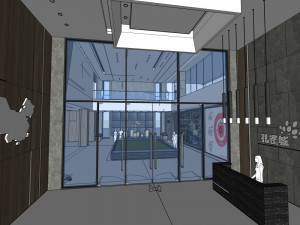 modernism style sales office commercial indoor 3D Модель
