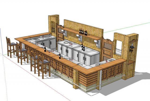 bar decoration design Modello 3D .c4d .max .obj .3ds .fbx .stl .blend 