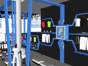 business interior coffee shop decoration design european style 3D Model