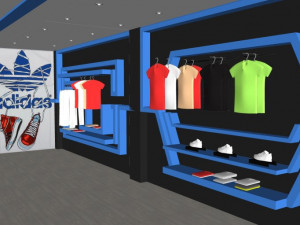 business interior coffee shop decoration design european style 3D Model