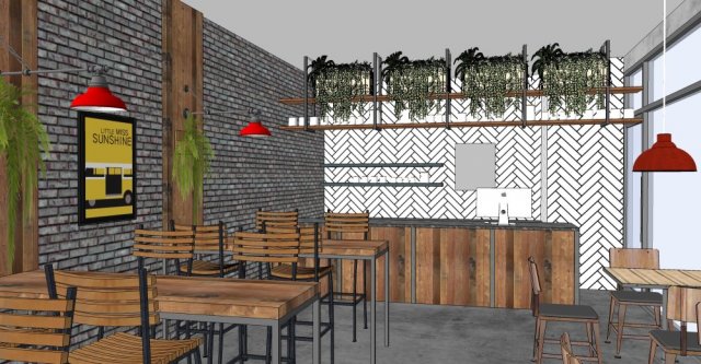 business interior cafe decoration design modernism style 3D Model .c4d .max .obj .3ds .fbx .stl .blend 