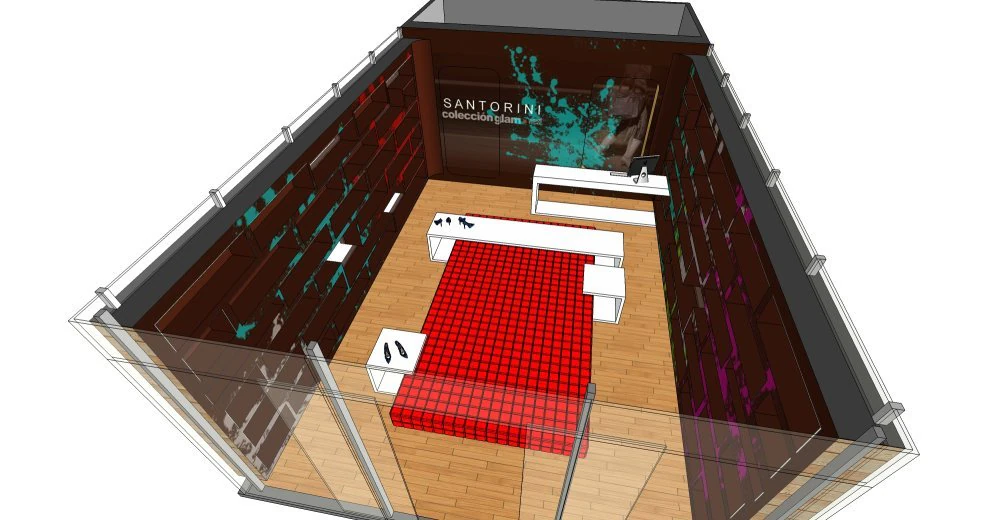 business interior shoe shop decoration design modernism style 3D Model .c4d .max .obj .3ds .fbx .stl .blend 