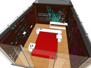 business interior shoe shop decoration design modernism style 3D मॉडल