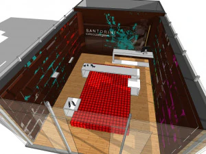 business interior shoe shop decoration design modernism style 3D Model