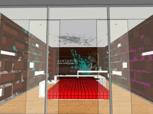 business interior shoe shop decoration design modernism style 3D Model