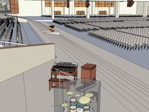 public building interior auditorium decoration design modernism style 3D Модель