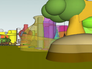 business interior childrens entertainment decoration design modernism style Modelo 3D