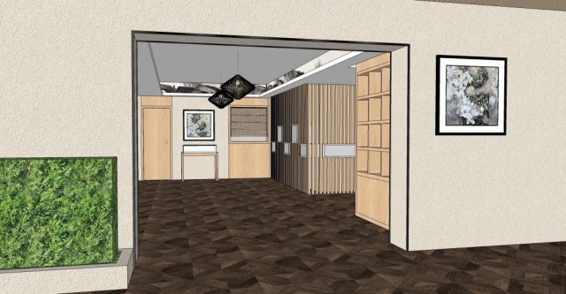 public building interior jewelry exhibition hall decoration design chinese style Modèle 3D .c4d .max .obj .3ds .fbx .stl .blend 