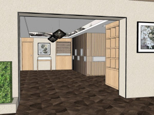 public building interior jewelry exhibition hall decoration design chinese style Modelo 3D