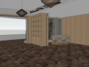 public building interior jewelry exhibition hall decoration design chinese style Modèle 3D