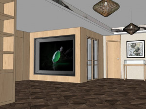public building interior jewelry exhibition hall decoration design chinese style Modèle 3D