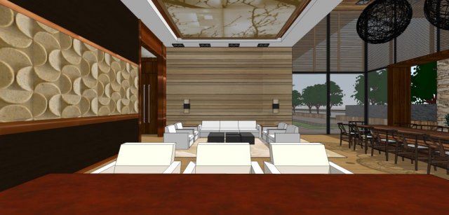 commercial interior office decoration design chinese style 3D 模型 .c4d .max .obj .3ds .fbx .stl .blend 