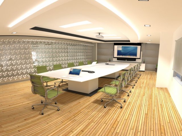 business room conference room decoration design modernism style Modèle 3D .c4d .max .obj .3ds .fbx .stl .blend 