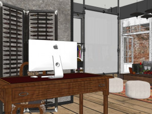 commercial interior studio decoration design chinese style Modelo 3D