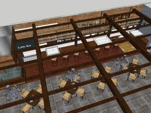 commercial interior bar decoration design classical european style Modelo 3D