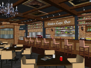 commercial interior bar decoration design classical european style Modelo 3D