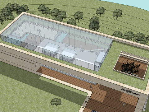 Sales department modern style 2 floors 3D Model