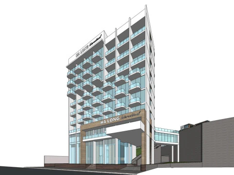 Sales department modern style 2 floors 3D Model