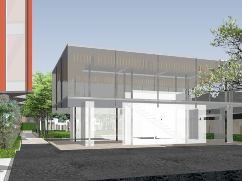 Satış ofisi modern tarzda 3 katlı 3D Model