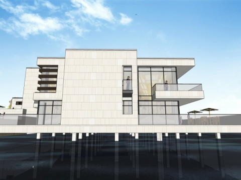 售楼处现代风格3层 3D 模型