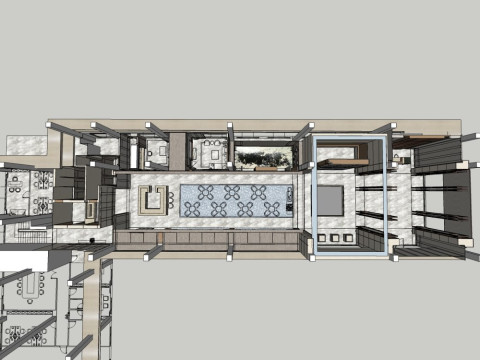 Sales Office InteriorDecoration Designmodern style 3D Model