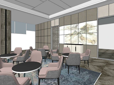 Sales Office InteriorDecoration Designmodern style 3D Model
