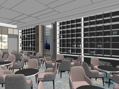 Sales Office InteriorDecoration Designmodern style 3D Model