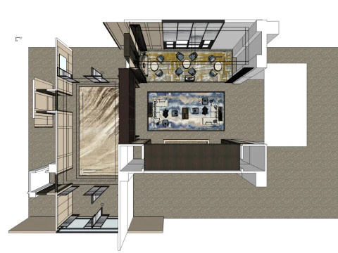 Sales Office InteriorDecoration Designmodern style 3D Model