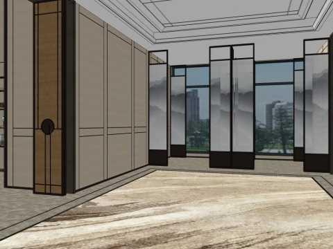 Sales Office InteriorDecoration Designmodern style 3D Model