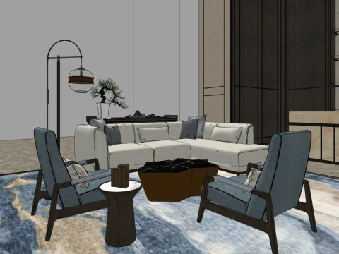 Sales Office InteriorDecoration Designmodern style 3D Model
