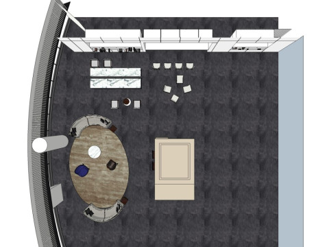 Sales Office InteriorDecoration Designmodern style 3D Model