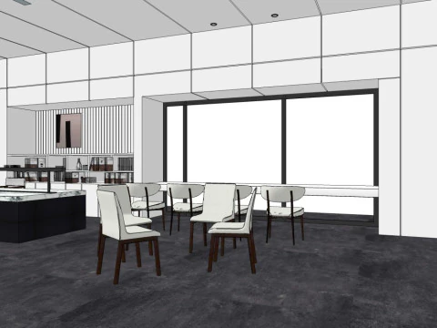 Sales Office InteriorDecoration Designmodern style 3D Model