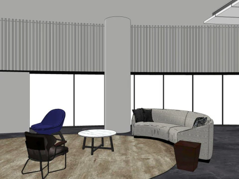 Sales Office InteriorDecoration Designmodern style 3D Model