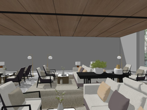 售楼处室内装修设计现代风格 3D 模型