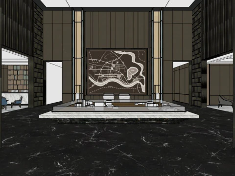 Sales Office InteriorDecoration Designmodern style 3D Model