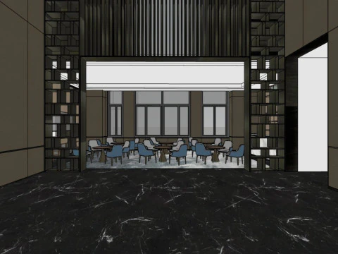 Sales Office InteriorDecoration Designmodern style 3D Model