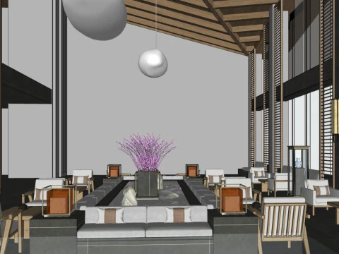 Sales Office InteriorDecoration Designmodern style 3D Model
