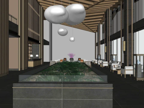 Sales Office InteriorDecoration Designmodern style 3D Model