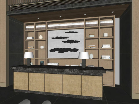 Sales Office InteriorDecoration Designmodern style 3D Model